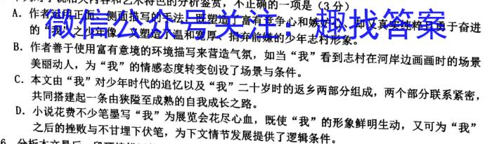 2024年湖南省十三市州初中毕业学业考试调研作业（一）/语文