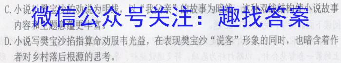 豫才教育 2024年河南省中招导航模拟试卷(一)语文