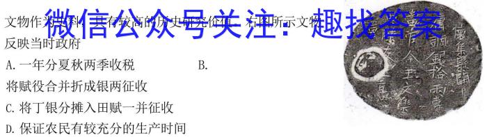 2024届广西名校高考模拟试卷信息卷(2月)历史