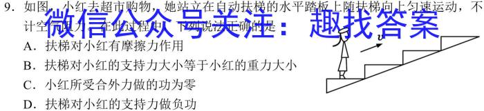 安徽省2024年中考模拟示范卷（一）物理`