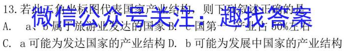 [今日更新]2024年普通高等学校招生全国统一考试 名校联盟·模拟信息卷(T8联盟)(七)地理h