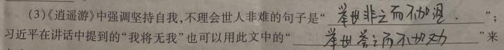 [今日更新]百师联盟·河南省2023-2024学年高二6月联考（期末联考）语文试卷答案