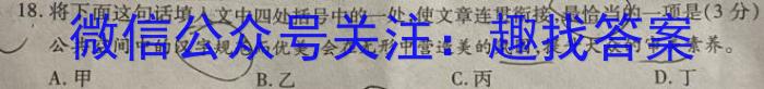 四川省泸州市四校联盟2024年高二下学期第一次联合考试语文