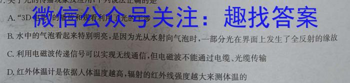 汕尾市2023-2024学年度第二学期高中一年级教学质量监测物理试卷答案