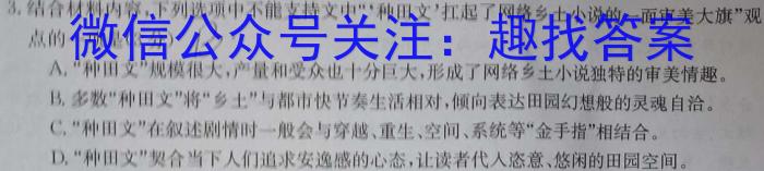 2024届湖南省普通高中学业水平合格性考试测试模拟卷(四)4语文