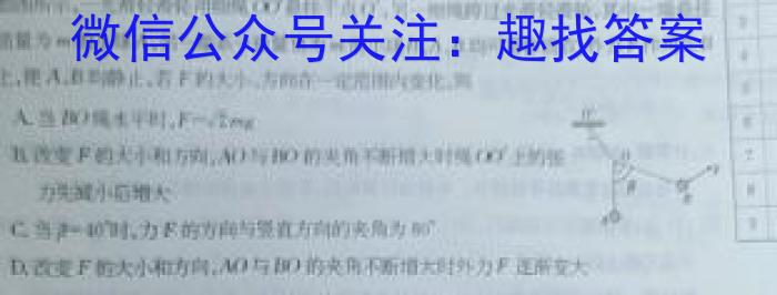 神州智达 2023-2024高三省级联测考试 预测卷Ⅰ(六)6物理试卷答案