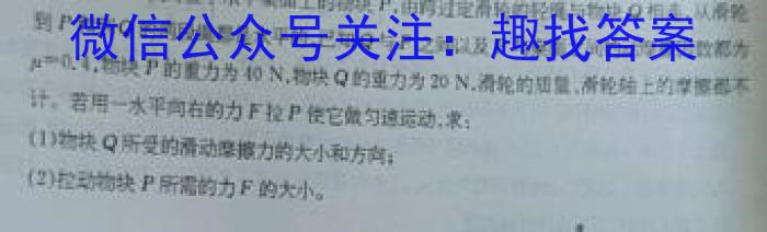 高才博学 2024年河北省初中毕业生升学文化课模拟测评(十)10物理试卷答案