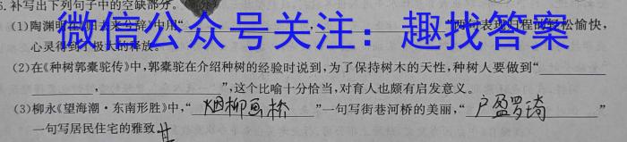 炎德英才大联考 长沙市一中2024届高三月考试卷(八)8语文