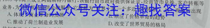 ［南宁一模］南宁市2024届普通高中毕业班第一次适应性测试历史试卷答案