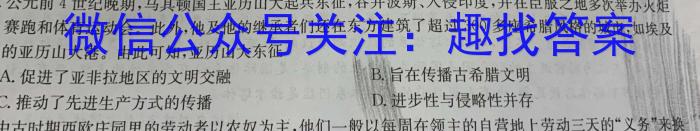 稳派大联考·江西省2023-2024学年度第二学期高二年级3月联考历史试卷答案