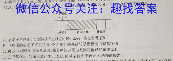 辽宁省鞍山市2023-2024学年度高一下学期月考（4月）生物学试题答案