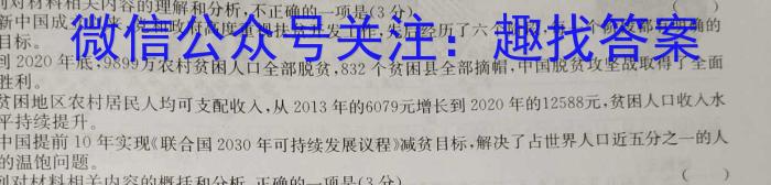 青海省海东市2024届高三第二次模拟考试/语文