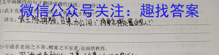 河北省2023-2024学年七年级第二学期期末教学质量检测语文