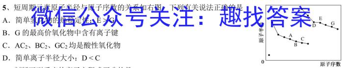 【精品】2023-2024学年广东省高一4月联考(24-425A)化学