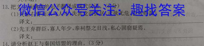 2023考前信息卷·第五辑 重点中学、教育强区 考向考情信息卷(三)3语文