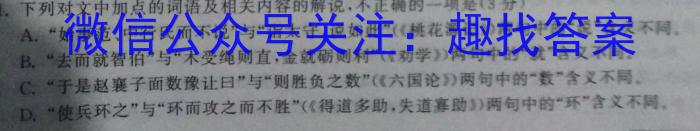 四川省成都市蓉城名校联盟2022-2023学年高三下学期第二次联考语文