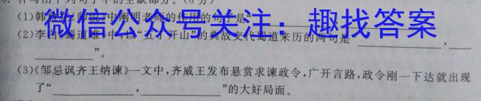 江苏省徐州市2024~2023学年度高一第一学期期末抽测语文