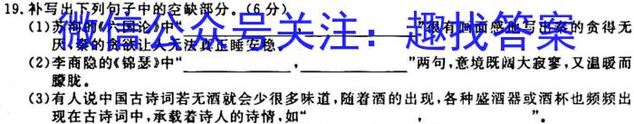 邢台市2022~2023学年高一(上)教学质量检测(23-219A)语文