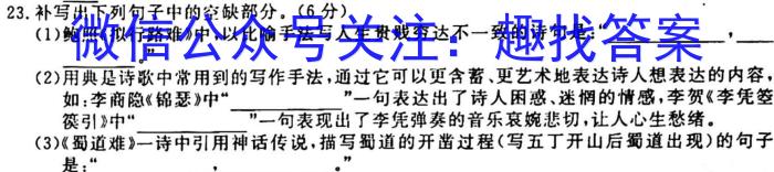 吉林市普通中学2022-2023学年度高三年级第二次调研测试语文