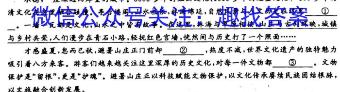 枞阳县2022-2023学年度七年级第一学期期末质量监测语文