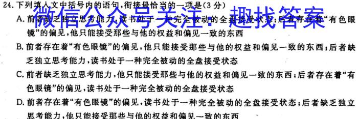 河南省2022-2023学年度九年级综合素养评估（五）（PGZX B HEN）语文