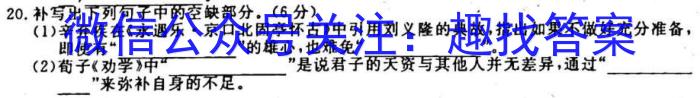 辽宁省2022~2023学年第一学期高二期末质量检测(23048B)语文