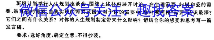 枞阳县2022-2023学年度七年级第一学期期末质量监测语文