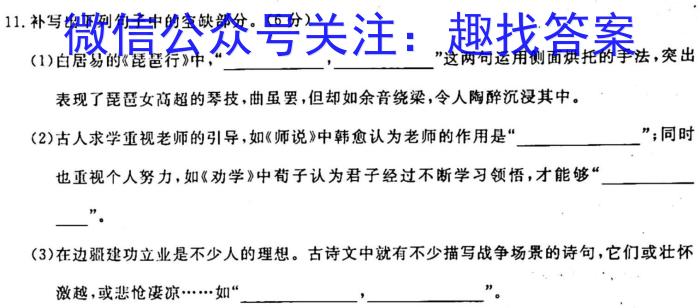 2023届陕西省高三2月联考(标识△)语文