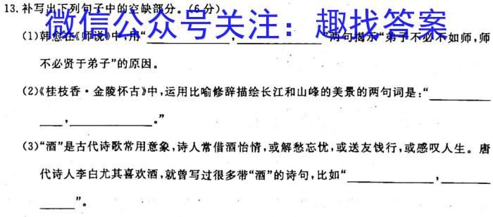 [贵阳一模]贵阳市2023年高三适应性考试(一)语文