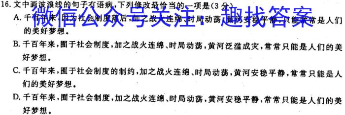江西省九江市2022-2023学年度九年级上学期期末考试语文