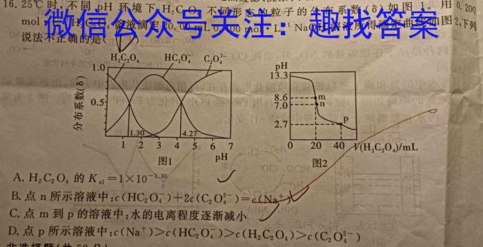 华普教育 2023全国名校高考模拟信息卷(一)1化学