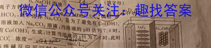 衡中同卷 2022-2023学年度上学期高三年级期末考试(全国卷)化学