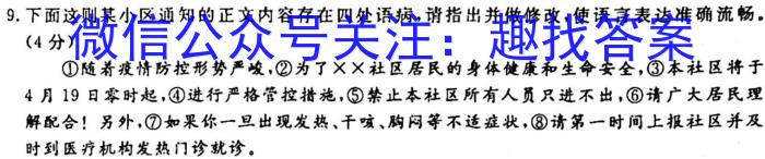 临沂市普通高中学业水平等级考试模拟试题(2月)语文