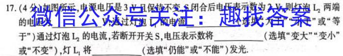 江苏省南通市2023届高三第一次调研测试.物理