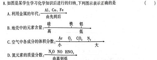 衡中同卷 2022-2023学年度上学期高三年级期末考试(全国卷)化学