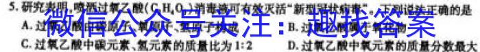 衡中同卷 2022-2023学年度上学期高三年级期末考试(新高考/新教材)化学