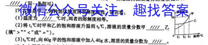 黑龙江2022~2023学年度高三上学期期末考试(23-232C)化学