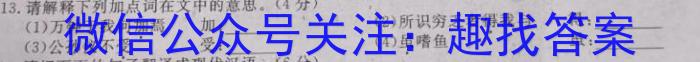 河北省保定市2022-2023学年度第一学期高一期末调研考试语文