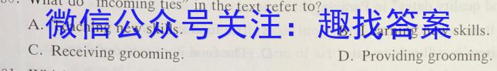 2023届宝鸡教育联盟高三教学质量检测(五)(23373C)英语试题