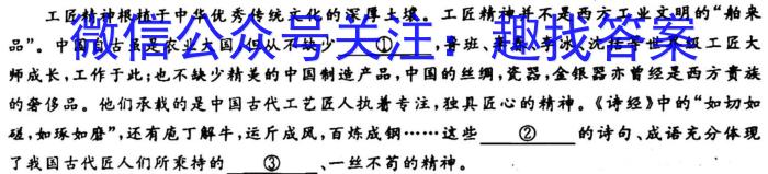 2022年衡阳市高一年级期末质量监测(2023.02)语文