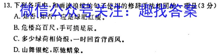 2023届三重教育2月高三大联考(新高考卷)语文