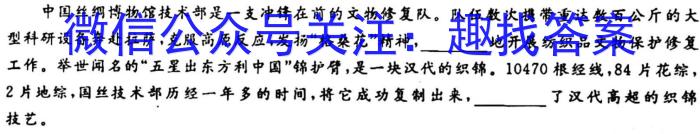 衡水金卷先享题·月考卷 2022-2023下学期高三一调考试(老高考)语文