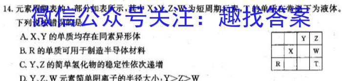 衡水金卷先享题信息卷2023届全国乙卷A 二化学