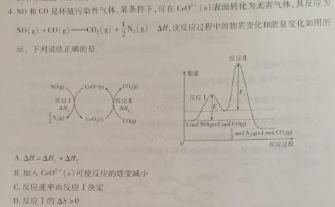 百校大联考 全国百所名校2023届高三大联考调研试卷(六)6化学