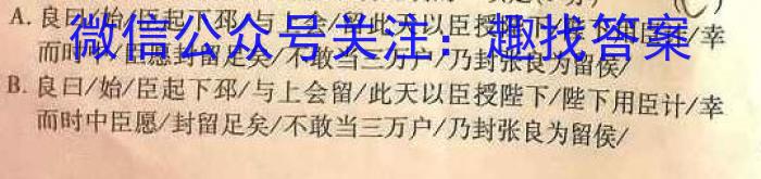 勤学早·2023年武汉市部分学校九年级四月调研考试（一）语文