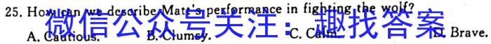 河南省周口市项城市2024届八年级下学期阶段性评价卷一英语