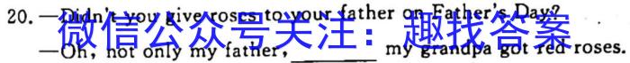 天一大联考 2024-2023学年高一年级阶段性测试(三)3英语