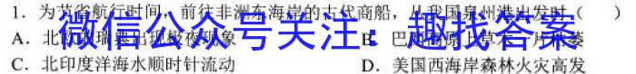 2023年安徽省教育教学联盟大联考·中考密卷（一）政治1