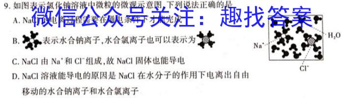 四川省2024~2023学年度上期期末高二年级调研考试(2月)化学