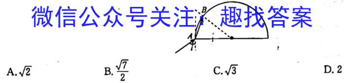 百师联盟2023届高三二轮复*联考(一)【新教材老高考】物理.